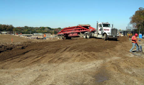 19,500 cu yds of soil mix